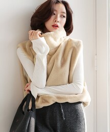 DHOLIC | ベルスリーブタートルネックニット(Tシャツ/カットソー)