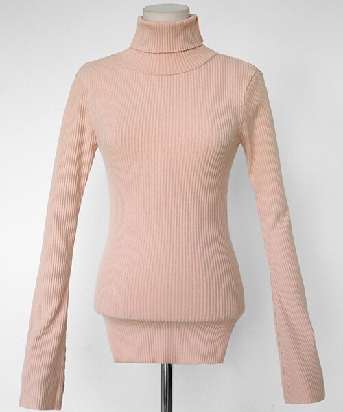 DHOLIC（ディーホリック）の「ベルスリーブタートルネックニット（Tシャツ/カットソー・レディース・ホワイト/グレー/ピンク/ブラック・FREE）」の4枚目の写真