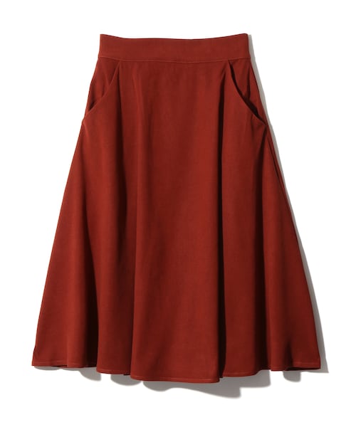 GRL（グレイル）の「ミディフレアスカート（スカート・レディース・ブラック/ベージュ/キャメル/レンガ/ダークレッド・M）」の3枚目の写真