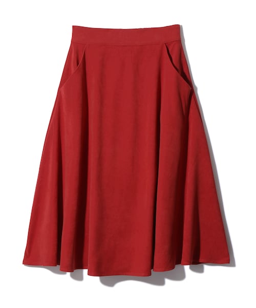 GRL（グレイル）の「ミディフレアスカート（スカート・レディース・ブラック/ベージュ/キャメル/レンガ/ダークレッド・M）」の5枚目の写真