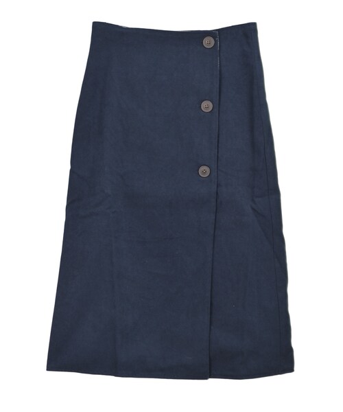 STYLEBLOCK（スタイルブロック）の「起毛ツイル×先染めグレンチェックリバーシブルスカート（スカート・レディース・ライトベージュ/オレンジ/ネイビー・M）」の3枚目の写真