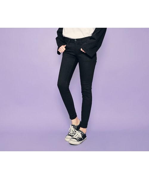 HOTPING(ホッピン)の「8.8分丈魔法スリムパンツ(その他パンツ・レディース・ブラック・S(25-26))」の1枚目の写真