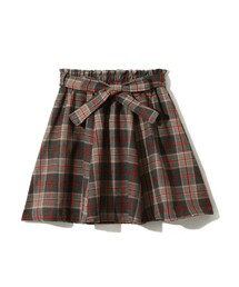 GRL | リボン付きチェックフレアスカート(スカート)