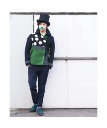 NIRAME.CO | 暖か~気まぐれピーコート。 黒×緑(ピーコート)
