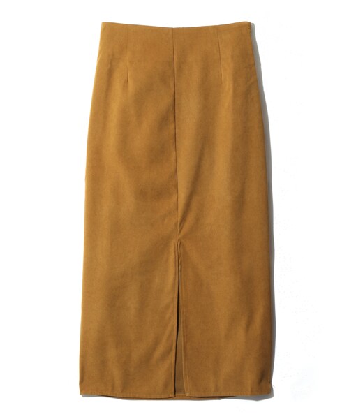 GRL（グレイル）の「フロントスリットロングタイトスカート（スカート・レディース・パープル/ブラック/キャメル/ワイン・M）」の3枚目の写真