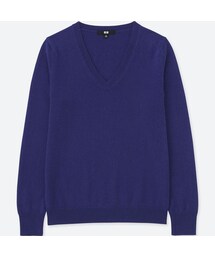 UNIQLO | カシミヤVネックセーター（長袖）(ニット/セーター)
