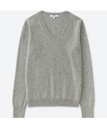 UNIQLO | カシミヤVネックセーター（長袖）(ニット/セーター)