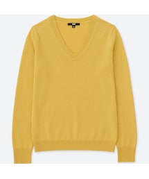 UNIQLO | カシミヤVネックセーター（長袖）(ニット/セーター)