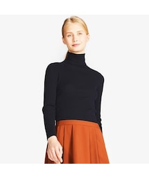 UNIQLO | エクストラファインメリノリブタートルネックセーター（長袖）(ニット/セーター)