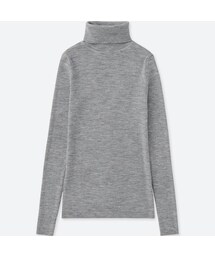 UNIQLO | エクストラファインメリノリブタートルネックセーター（長袖）(ニット/セーター)