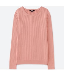UNIQLO | コットンカシミヤリブセーター（長袖）(ニット/セーター)