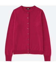 UNIQLO | カシミヤクルーネックカーディガン（長袖）(カーディガン/ボレロ)