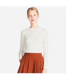 UNIQLO | エクストラファインメリノクルーネックセーター（長袖）＋EC(ニット/セーター)