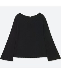 UNIQLO | メリノブレンドベルスリーブセーター（長袖）(ニット/セーター)