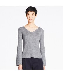 UNIQLO | メリノブレンドベルスリーブセーター（長袖）(ニット/セーター)