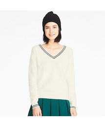 UNIQLO | コットンカシミヤクリケットセーター（長袖）(ニット/セーター)