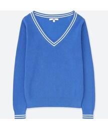 UNIQLO | コットンカシミヤクリケットセーター（長袖）(ニット/セーター)