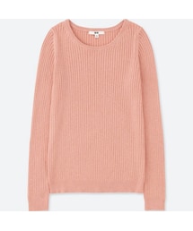 UNIQLO | コットンカシミヤリブセーター（長袖）(ニット/セーター)