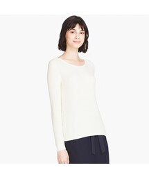UNIQLO | コットンカシミヤリブセーター（長袖）(ニット/セーター)