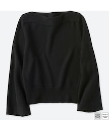 UNIQLO | カシミヤブレンドボートネックセーター（長袖）＋E(ニット/セーター)