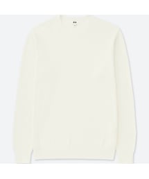 UNIQLO | コットンカシミヤアゼクルーネックセーター（長袖）(ニット/セーター)