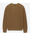 ユニクロ | リブクルーネックセーター（長袖）(針織衫)