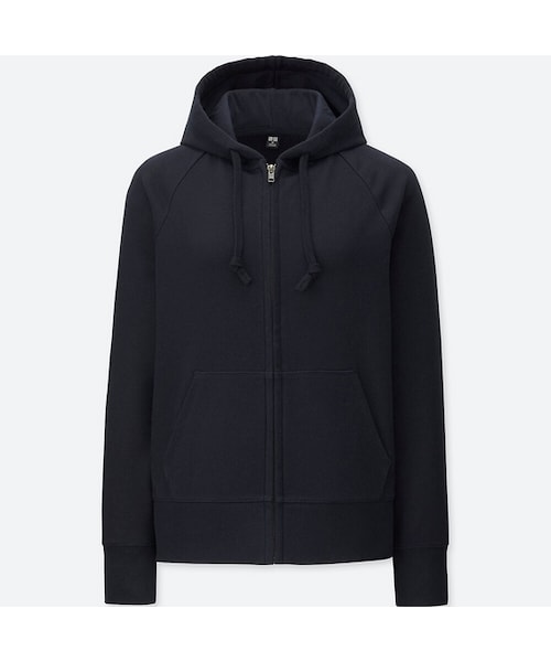 UNIQLO（ユニクロ）の「スウェットフルジップパーカ（長袖）（パーカー・レディース・BEIGE 31/WHITE 00/PURPLE 72/GRAY 06/NAVY 69/BLACK 09/BLUE 62・XL/M/L/S/XXL/3XL/XS）」の5枚目の写真