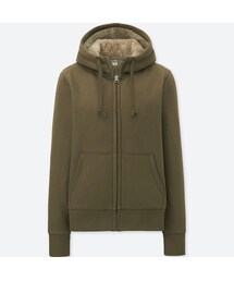 UNIQLO | ボアスウェットフルジップパーカ（長袖）(パーカー)