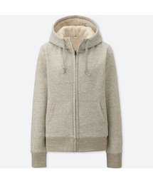 UNIQLO | ボアスウェットフルジップパーカ（長袖）(パーカー)