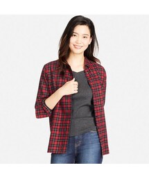 UNIQLO | フランネルチェックシャツ（長袖）(シャツ/ブラウス)