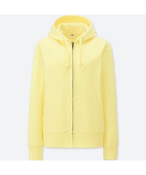 UNIQLO（ユニクロ）の「スウェットフルジップパーカ（長袖）（パーカー・レディース・NAVY 69/GREEN 51/YELLOW 41/LIGHT PURPLE 70/PINK 10/BLACK 09/WHITE 00/GRAY 06・L/M/XS/3XL/XXL/S/XL）」の7枚目の写真
