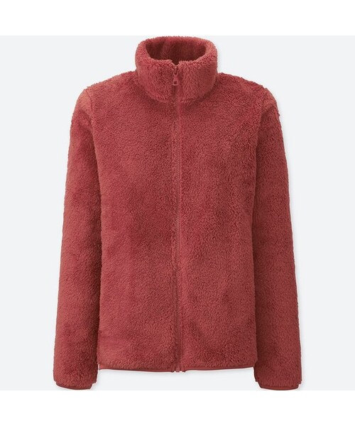 UNIQLO（ユニクロ）の「フラッフィーフリースフルジップジャケット（長袖）（その他アウター・レディース・PINK 10/GREEN 51/PURPLE 71/OFF WHITE 01/BLUE 61/NAVY 69/GRAY 03/WINE 19/DARK BROWN 38/NATURAL 30/BLACK 09/PINK 12・S/M/L/XL/XS/3XL/XXL）」の11枚目の写真