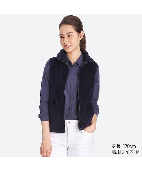 ユニクロC UNIQLOC　フルジップベスト　ブラック　XXL UNIQLO（ベスト/ジレ ・ ブラック/黒色系）のフリマアイテム一覧