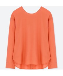 UNIQLO | レーヨンエアリーTブラウス（長袖）(シャツ/ブラウス)