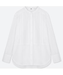 UNIQLO | ソフトコットンピンタックブラウス（長袖）(シャツ/ブラウス)