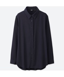 UNIQLO | レーヨンエアリーブラウス（長袖）(シャツ/ブラウス)
