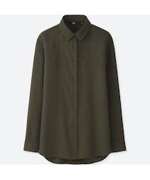 UNIQLO | レーヨンブラウス（長袖）(シャツ/ブラウス)