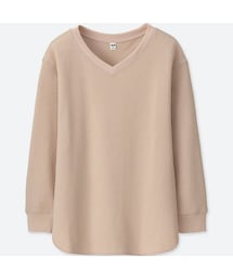 UNIQLO | ワッフルVネックT（長袖）(Tシャツ/カットソー)