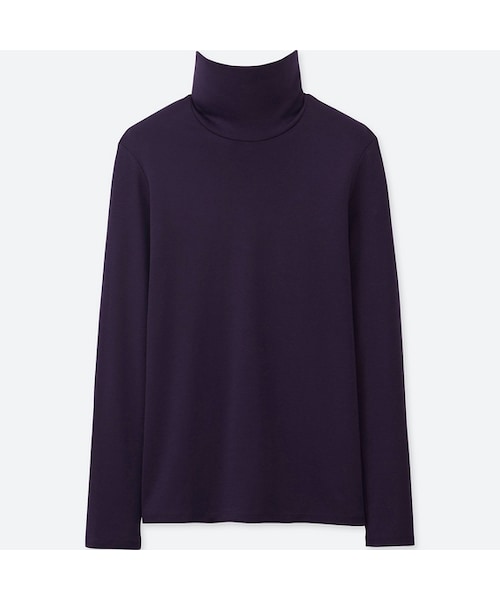 UNIQLO（ユニクロ）の「スーピマコットンタートルネックT（長袖）（Tシャツ/カットソー・レディース・PINK 11/DARK GRAY 08/BLACK 09/NAVY 69/GRAY 03/WINE 18/DARK GREEN 58/WHITE 00/BROWN 36/PURPLE 78・XL/XS/L/S/3XL/M/XXL）」の9枚目の写真