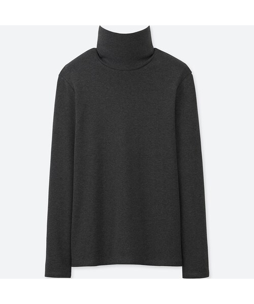 UNIQLO（ユニクロ）の「スーピマコットンタートルネックT（長袖）（Tシャツ/カットソー・レディース・PINK 11/DARK GRAY 08/BLACK 09/NAVY 69/GRAY 03/WINE 18/DARK GREEN 58/WHITE 00/BROWN 36/PURPLE 78・XL/XS/L/S/3XL/M/XXL）」の4枚目の写真