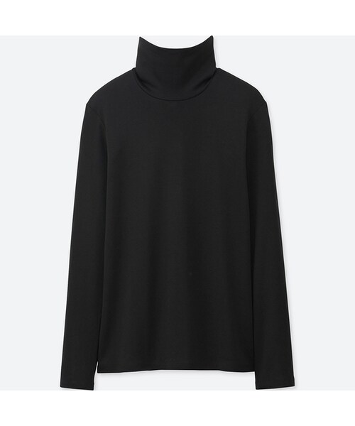 UNIQLO（ユニクロ）の「スーピマコットンタートルネックT（長袖）（Tシャツ/カットソー・レディース・PINK 11/DARK GRAY 08/BLACK 09/NAVY 69/GRAY 03/WINE 18/DARK GREEN 58/WHITE 00/BROWN 36/PURPLE 78・XL/XS/L/S/3XL/M/XXL）」の3枚目の写真