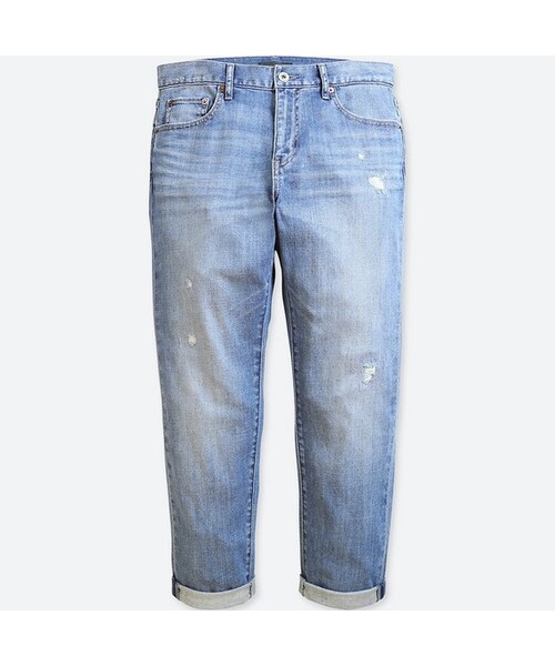 UNIQLO（ユニクロ）の「スリムボーイフレンドフィットアンクルジーンズ（デニムパンツ・レディース・BLUE 63/BLUE 64・23/26/27/22/25/24/28）」の2枚目の写真