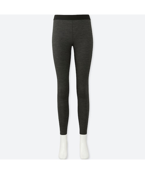 UNIQLO（ユニクロ）の「ウールブレンドレギンス（レギンス/スパッツ・レディース・BLACK 09/DARK GRAY 08・XS/XXL/L/XL/S/3XL/M）」の2枚目の写真