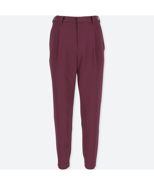 UNIQLO（ユニクロ）の「ドレープジョガーパンツ（その他パンツ・レディース・NAVY 69/GRAY 07/WINE 19/BLACK 09・XS/3XL/XXL/M/XL/S/L）」の4枚目の写真