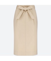 UNIQLO | ハイウエストベルテッドナロースカート（丈標準70～72cm）(スカート)