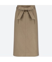 UNIQLO | ハイウエストベルテッドナロースカート（丈標準70～72cm）(スカート)