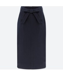 UNIQLO | ハイウエストベルテッドナロースカート（丈標準70～72cm）(スカート)