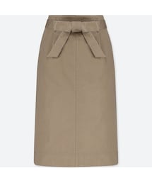 UNIQLO | ハイウエストベルテッドナロースカート（丈短め64～66cm）＋EC(スカート)