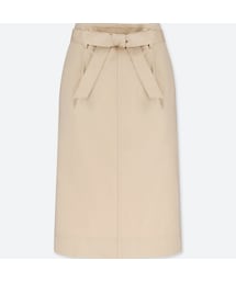 UNIQLO | ハイウエストベルテッドナロースカート（丈短め64～66cm）＋EC(スカート)