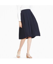 UNIQLO | ハイウエストドライストレッチタックスカート（丈標準63～65cm）(スカート)